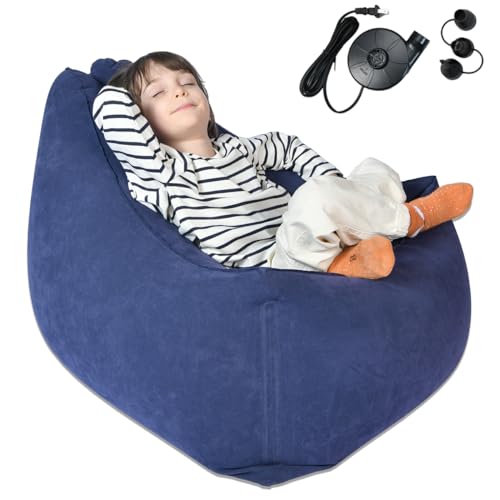 Ted Kangaroo - Sensory Chair for Kids, Inflatable Therapeutic Peapod, Sensory Toys for Autistic Children, ADHD Chair for Sensory Seeking Kids, Includes Electric Air Pump