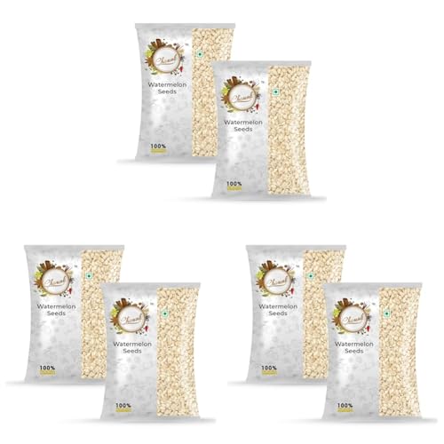 Image of Chounk Edible Raw Water Melon Seeds - 200 Grams (100gm x Pack of 6) | Magaj Seed Pack | Tarbuj Ke Beej | Rich in Protein | Potassium | Magnesium & Iron | Watermelon Seeds for Eating | Healthy Food