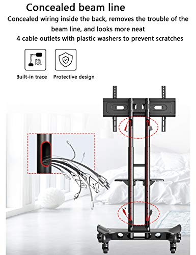 Soporte móvil para TV universal para 32-65 pulgadas miniatura 6