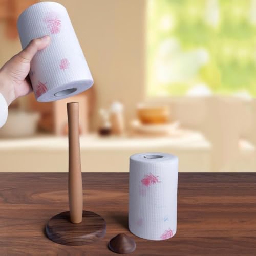 Soporte para rollos de cocina vertical que optimiza tus espacios pequeños 4
