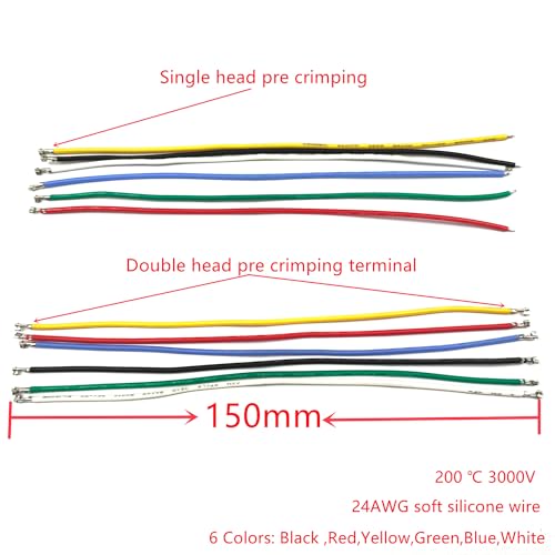 Kit de conector PH 2.0 mm con cables de silicona pre-crimpados miniatura 5