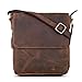 Produktbild ROYALZ 'Cleveland' Vintage Leder Umhängetasche Herren Klein stilvolle Vintage Männer Schultertasche aus Echtleder, Farbe:Nevada braun