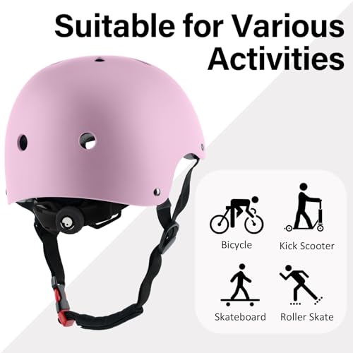Skateboard Bike Helmet, Lightweight Adjustable, Multi-Sport
