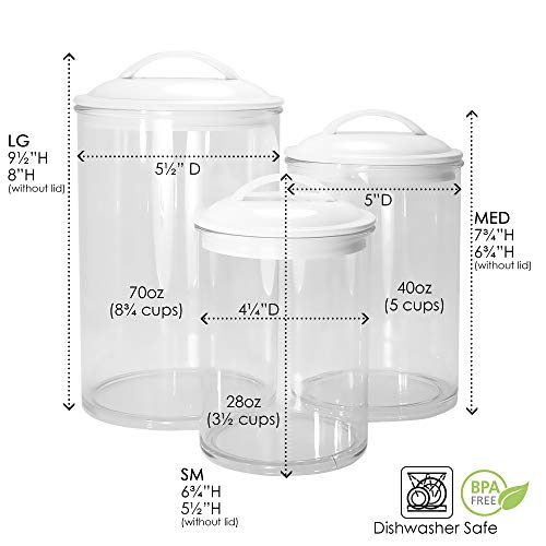 Reston Lloyd Airtight Kitchen Canisters Set of 3