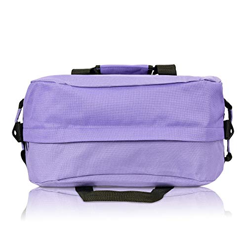 Image of DALIX 18 inch Two Tone Duffle Bag Medium Black Red Blue Gold Pink Purple Gray