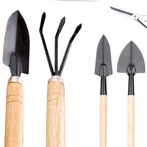 Juego de herramientas de jardinería – 10 piezas con mango antideslizante para excavación manual | Juego de herramientas de jardín ergonómicas | para balcones, terrazas, caminos, patios, jardines y - imagen 7