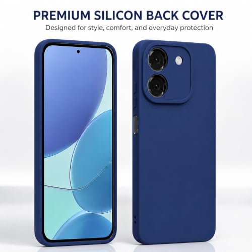 Image of FIRST MART Matte Silicone Back Cover for AI+Pluse 2 - Blue