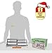 ALhom Spice Rack Organizer for Cabinet/Wall Mount/Countertop/Pantry - 3 Tier Expandable Spice Shelf - Stainless Steel