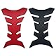 Tankpad, 2 Stück Tankschutz Motorrad-Aufkleber, 3D Motorrad Tankschutz, Tankschutz Tankaufkleber für Motorrad, für Motorrad Tankschutz, Lackschutz, Kohlefaser, Schwarz, Rot