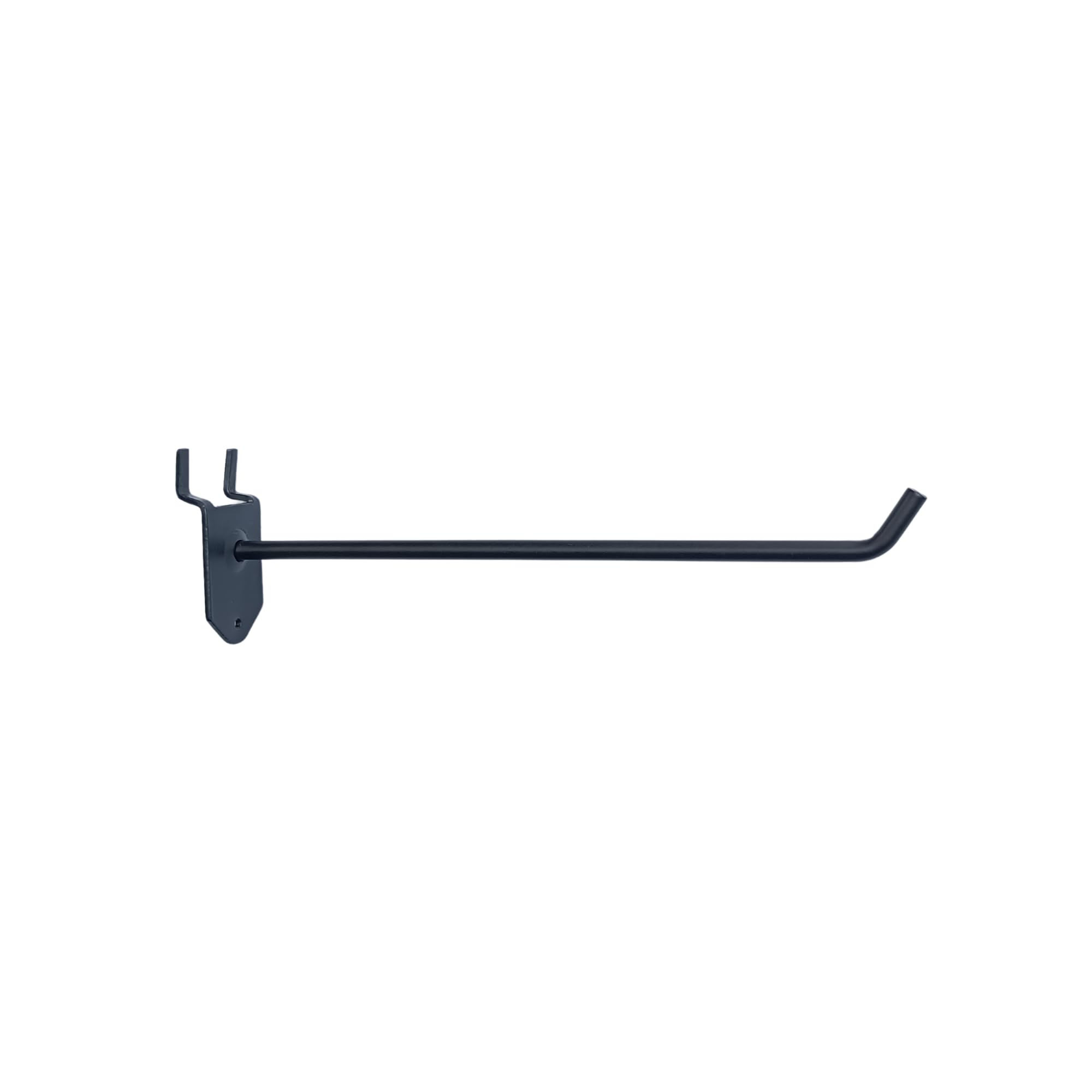 APUS 8" 20 Pcs Pegboard Display Hook | Slatwall Hook | for Display Assortment | Mobile Shops, Garment Stores, Showroom Hangings and Organising | Alloy Steel Pegboard Hook (Black) 2