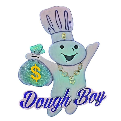 Image of Dough boy Money Bags Decal Sticker, Multiple Sizes and Colors (Full Color, 10x7)