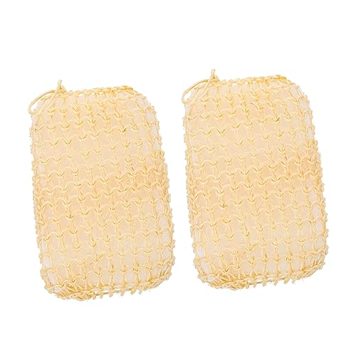 PENIKOKO 2Piezas Esponjas Exfoliantes de Sisal para Cuerpo de Almohadillas de Higiénicas Compacto y Práctico para Limpieza y Masaje Corporal