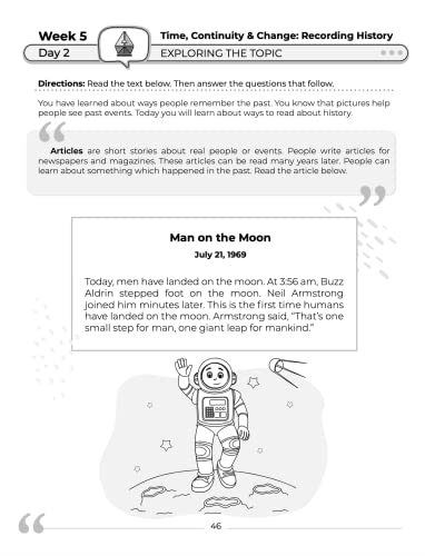 2nd Grade Social Studies: Daily Practice Workbook | 20 Weeks of Fun Activities | History | Civic and Government | Geography | Economics | + Video ... Each Question (Social Studies by ArgoPrep) - Image 10