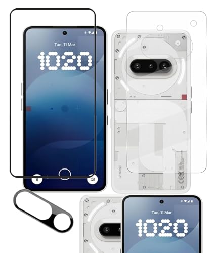 Image of Tempered Glass Screen Protector Compatible for Nothing Phone (3a) 5G | Front And Back Screen Guard With camera lens protector