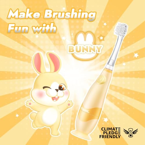 image for Papablic Toddler Sonic Electric Toothbrush Kids for Ages 1-3 Years, Ba