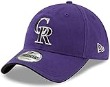 New Era Unisex-Adult MLB Core Classic 9TWENTY Team Alternate Adjustable Hat Cap One Size Fits All - Colorado Rockies Purple
