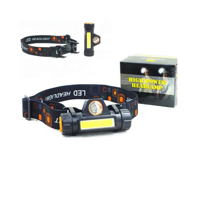PEXAMO Metal Headlamp USB Rechargeable, Waterproof Headlight Flashlight with Wide Beam | Led Head Lamp for Outdoor | Induction Adjustable Work Head Lamp for Camping, Fishing, Running- 1PCS-image-27