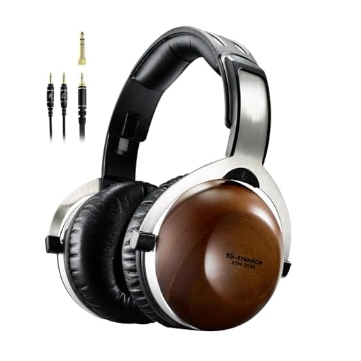 Y YO-TRONICS Pine Wood Over Ear Headphones
