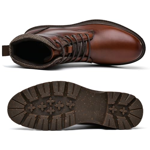 Arkbird Men's Leather Chukka Dress Boots - Casual Mid-Top Oxford Chelsea Boot Business Work Shoes for Men3