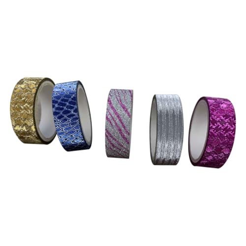 AKOOSY 6 Nastro Carta Colorato per Bricolage Ragazzo Ragazza Ragazza Nastro Adesivo Washi Facile da Tagliare Residui per Diario Scrapbook Regalo Anni