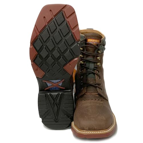 Image of Twisted X mens 8 inch Soft Toe Waterproof Lacer Work Boot