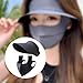 predolo Sun Protection Hat with Removable Face Mask for Fishing and Travel, Dark Gray