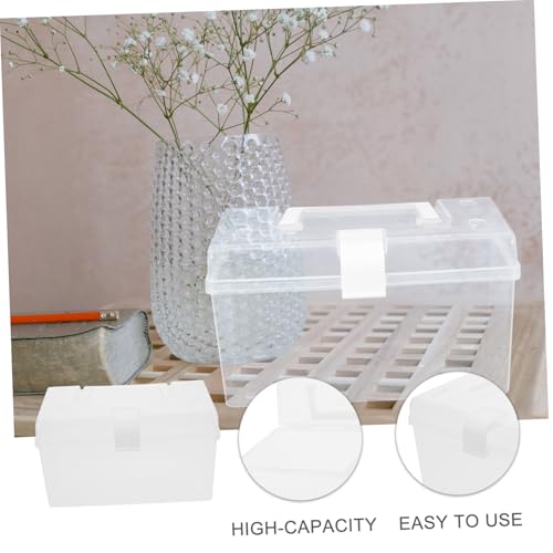 Image of Cabilock Tackle Box Organizer Medicine Box Plastic Empty kit cabinet storage Medicine Medication Supplies