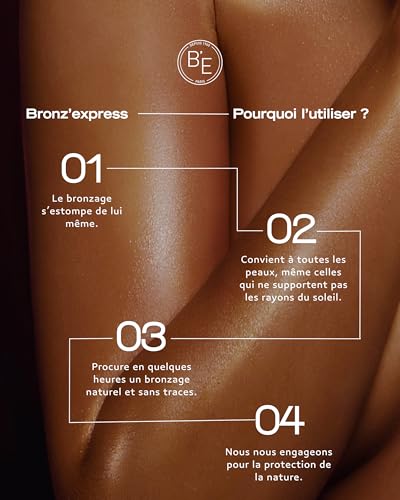 BRONZ EXPRESS | Selbstbräuner Gesicht und Körper Getönte | Lotion 150 Milliliter | Natürliche Bräune Ohne Sonne | Sofortige Gesunde Bräune | Französische Traditionsmarke Seit 1960 | Ikonische Formel 6