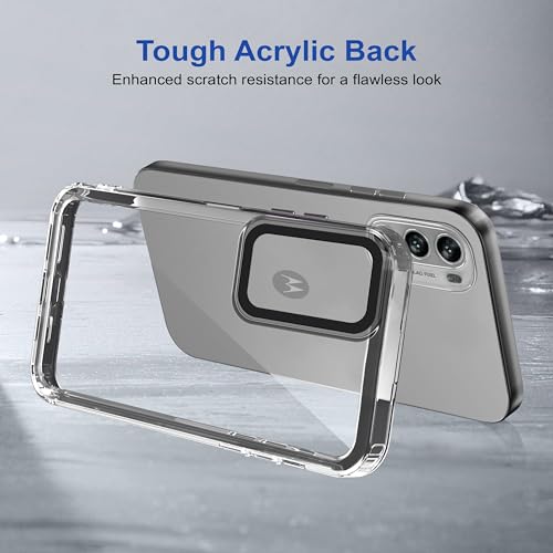 Image of Zapcase Back Case Cover for Moto G52 5G | Compatible for Moto G52 5G Back Cover | Case Cover with Camera Protection | (TPU + PC | Translucent Black)