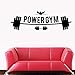 Adesivo Murale Fitness Club Power Gym Decal Adesivo Palestra Manubri Poster Vinile Adesivi Murali Adesivo Murale Stickercor Adesivo Palestra 50X157Cm