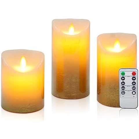 Bougies LED CCLIFE en cire véritable Cover
