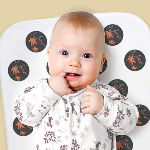 Azeeda 'Autumn Leaves and Berries' Baby Burp/Wash Cloth (BC00029820)2