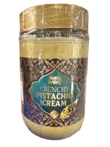 Nutty and Fruity Crunchy Pistachio Cream Spread, 21 oz (Pack of 1)