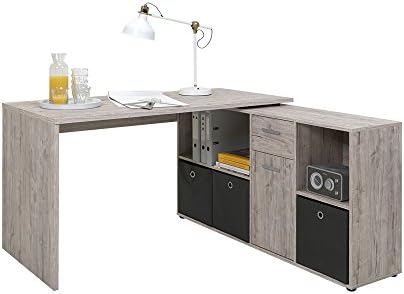 FMD Corner-Combination Desk, 136 x 75 x 68 cm, Canadian Oak