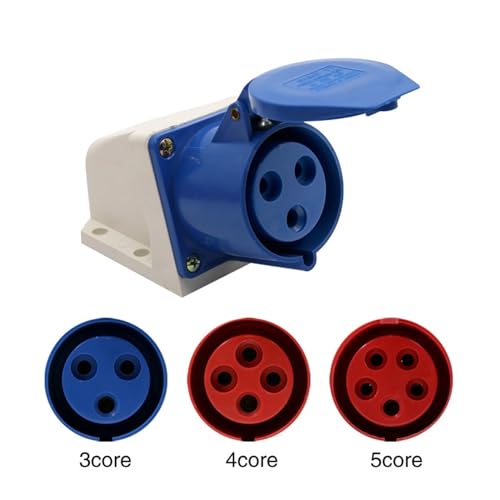 Conector de aviación industrial impermeable 4 núcleos rojo miniatura 6