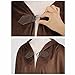LMYOVE Men Hooded Cloak Adult Medieval Renaissance Costume with Hood Velvet Cape Halloween Dress Up（Round Beck Brown，51.18''）