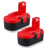 2Pack 4.8Ah Ni-Mh BAT025 Replacement for Bosch 18V Battery BAT026 BAT160 BAT180 BAT181 Compatible with Bosch Battery PSR18 VE-2 GSR VE-2 GSB18 13618 22618 23618 1644K