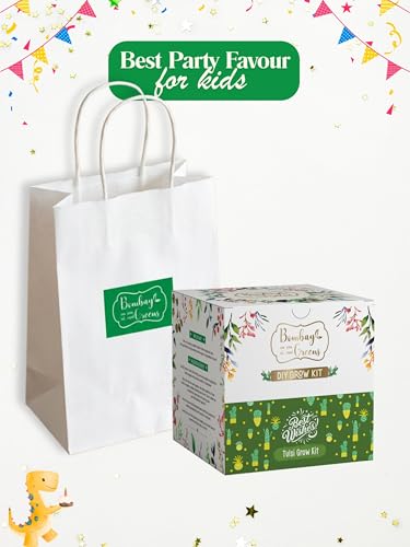 Image of Tulsi Gardening Kit | Pack of 6 DIY Grow Kit and 6 Gifts Bags for Home Garden | Combo for Gardening | Grow Your Own - Birthday Return Gifts for Plant Lovers