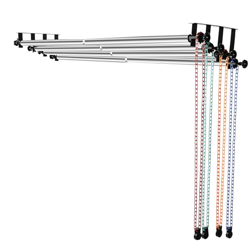 MagicLine 4-Roller Manual Backdrop System 118 in Stainless Steel Crossbars