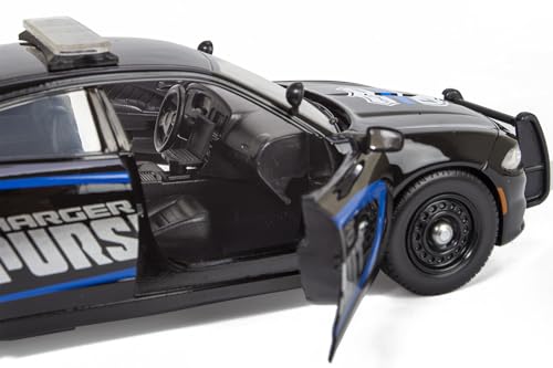 All Star Toys 2023 Charger Enforcer Police Pursuit Car 1/24 Diecast Model for Dodge Police Demo Vehicle Motormax Exclusive 76815