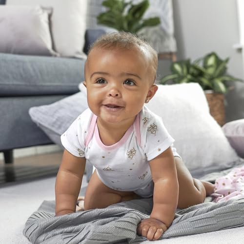 Image of Gerber Unisex Baby 5-Pack Short Sleeve Variety Onesies Bodysuits