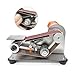 READ!LY Mini Belt Sander for Beginner Knife Sharpening, Home DIY Bench Grinder with 20pcs 30×330mm Belts, Edge Polishing Tool for Metal Wood Craft Hobby Tools