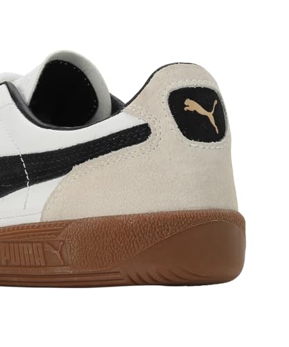 Image of Puma Unisex-Adult, Palermo LTH, White-Vapor Gray-Gum, Sneaker, 13UK, (39646401)