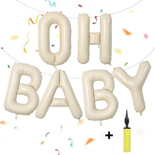 TangTuan 40 Inch Oh Baby Balloon, Boho Baby Show...