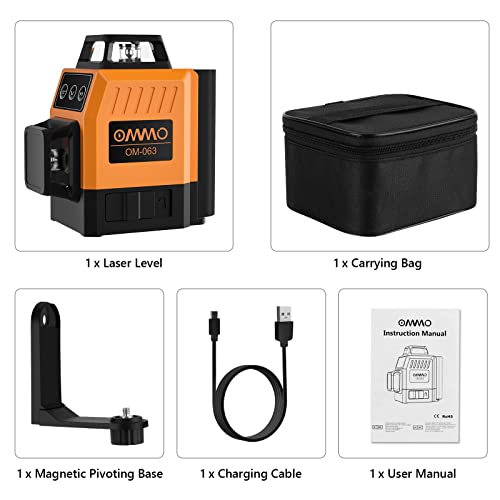 Ommo OM45 Laser Level, 8 Lines Green Laser Level Self Leveling Tool thumb #7