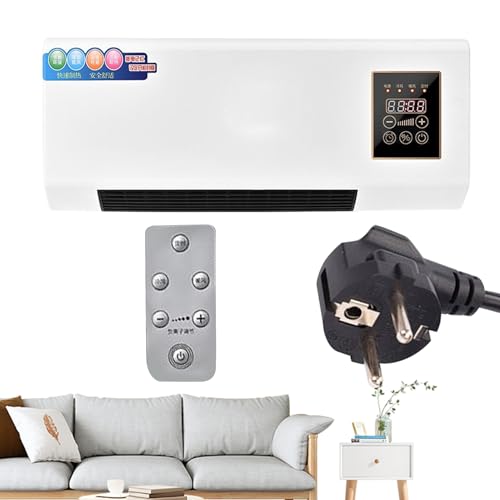 Ceprznvey Aire Acondicionado Split | Ventilador Compacto | 12 Velocidades Ajustables Mando Inteligente para Autocaravana Invernadero Taller Patio Sótano