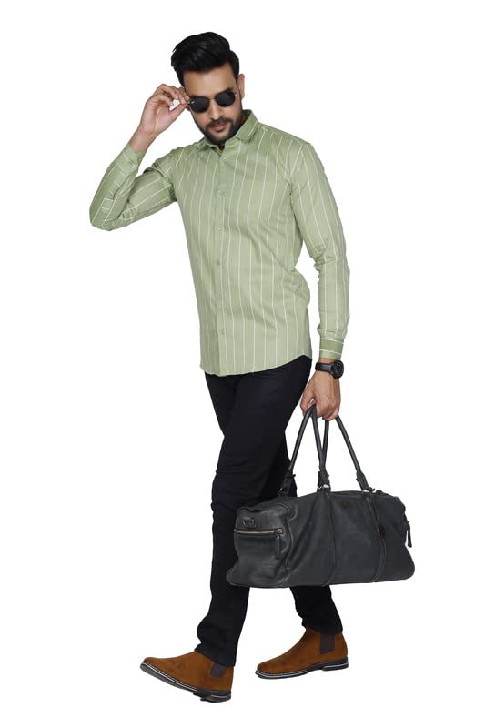 Image of Pure Cotton Solid Slim Fit Semi Casual Shirt for Men's & Boy's (Pack of 1)