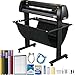 VEVOR Vinyl Cutter, 34Inch Bundle, Vinyl Cutter Machine, Manual Vinyl Printer, LCD Display Plotter Cutter Sign Cutting with Signmaster Software for Design and Cut, with Supplies, Tools