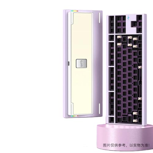 CRUSH80 RGB �J�X�^�� �K�X�P�b�g�t���A���~�j�E�� 3 ���[�h��x���Q�[�~���O ���J�j�J�� �L�[�{�[�h �L�b�g(PURPLE RGB)