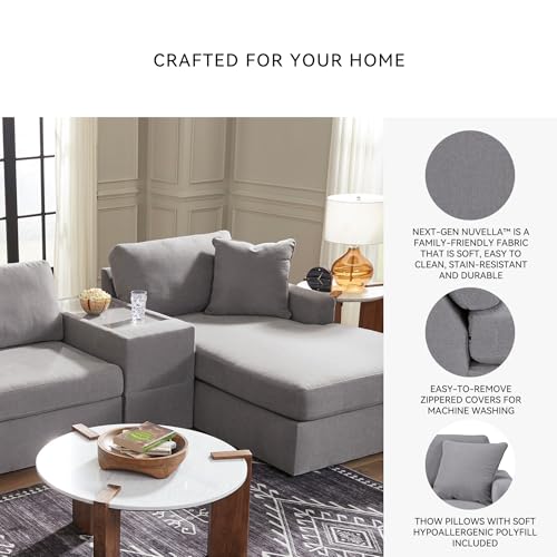 Image of Signature Design by Ashley 6 Seater Modular Sectional Sofa with Chaise